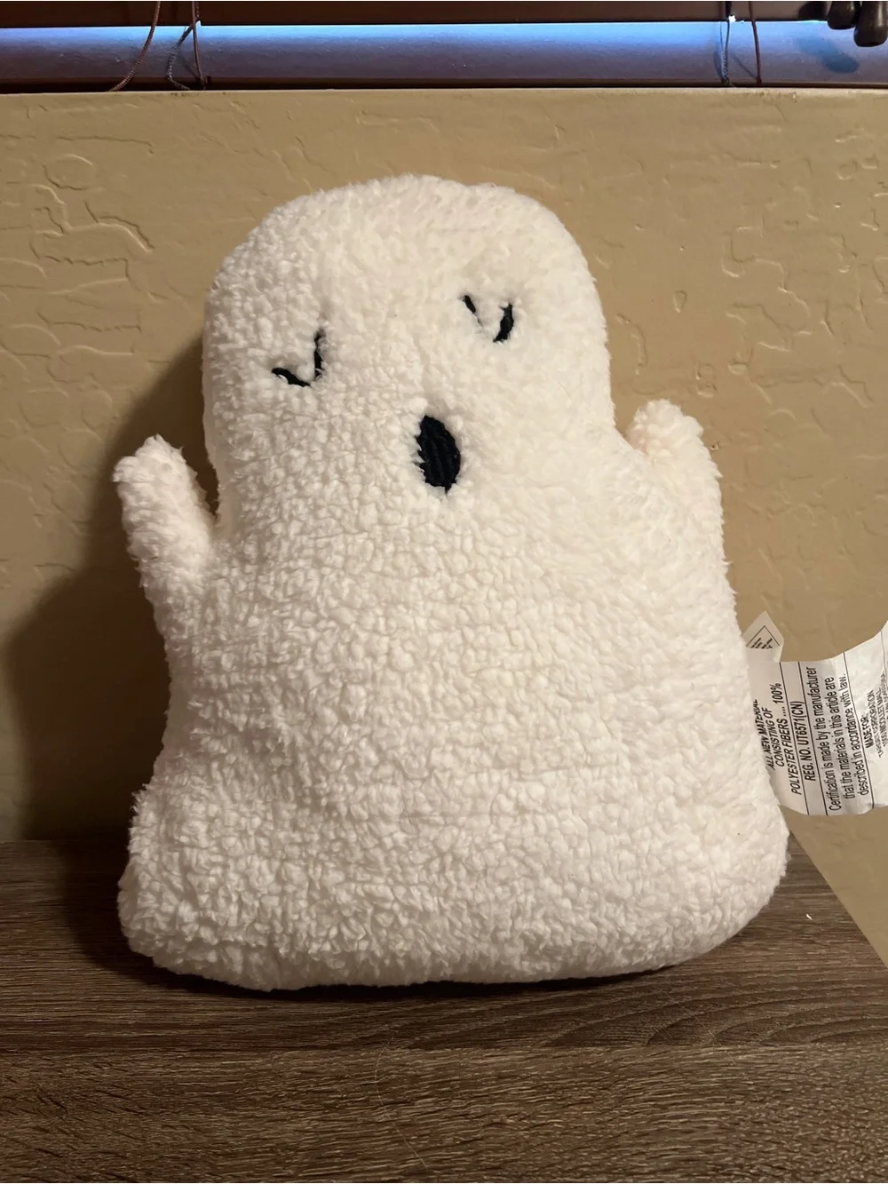 Target Hyde & Eek Ghost Throw Pillow Sherpa Halloween Spooky NWT
